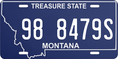 MT license plate 988479S