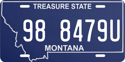 MT license plate 988479U