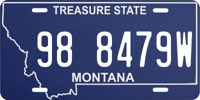 MT license plate 988479W