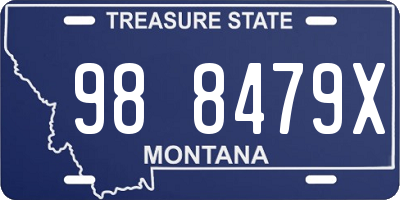 MT license plate 988479X