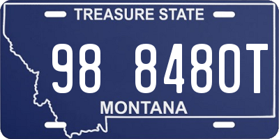 MT license plate 988480T
