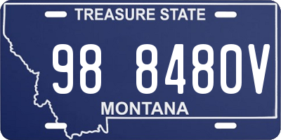 MT license plate 988480V