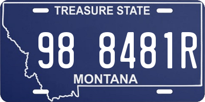 MT license plate 988481R