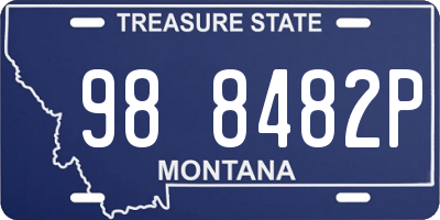 MT license plate 988482P