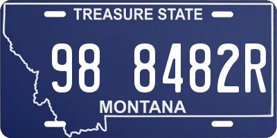 MT license plate 988482R