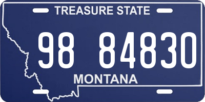 MT license plate 988483O