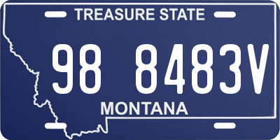 MT license plate 988483V