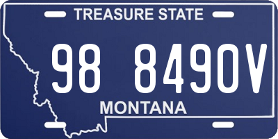 MT license plate 988490V