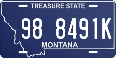 MT license plate 988491K