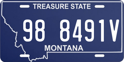 MT license plate 988491V