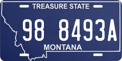 MT license plate 988493A