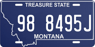 MT license plate 988495J