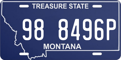 MT license plate 988496P