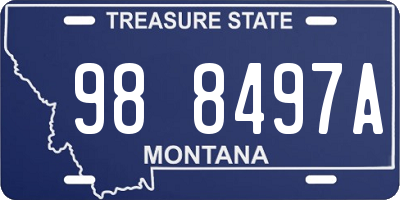 MT license plate 988497A
