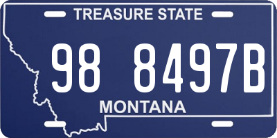 MT license plate 988497B