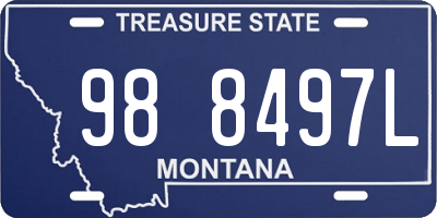 MT license plate 988497L