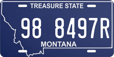 MT license plate 988497R