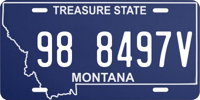 MT license plate 988497V