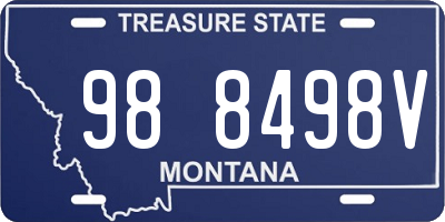 MT license plate 988498V