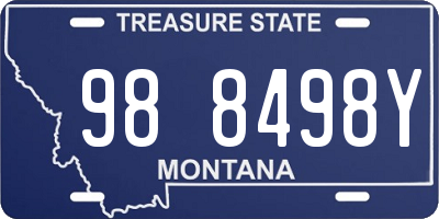 MT license plate 988498Y