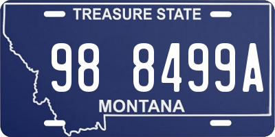 MT license plate 988499A