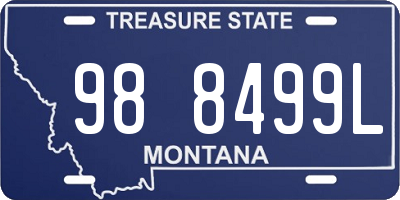 MT license plate 988499L
