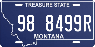 MT license plate 988499R