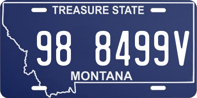 MT license plate 988499V