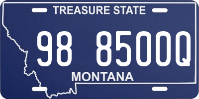 MT license plate 988500Q