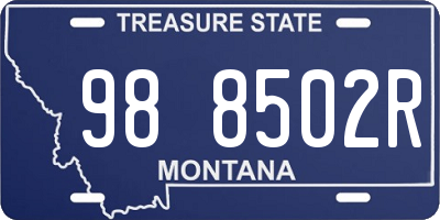 MT license plate 988502R