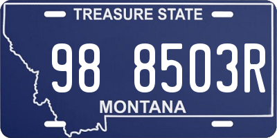 MT license plate 988503R