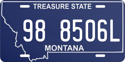 MT license plate 988506L