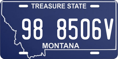 MT license plate 988506V