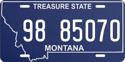 MT license plate 988507O