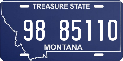 MT license plate 988511O