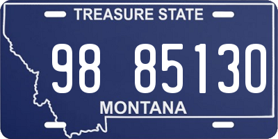 MT license plate 988513O
