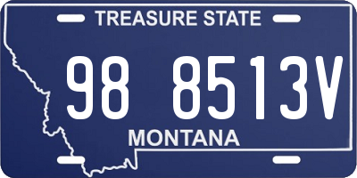 MT license plate 988513V