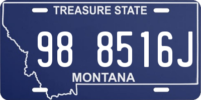 MT license plate 988516J