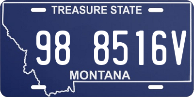 MT license plate 988516V
