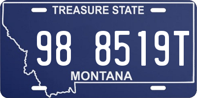 MT license plate 988519T