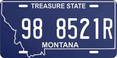 MT license plate 988521R