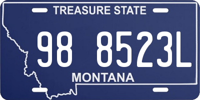 MT license plate 988523L