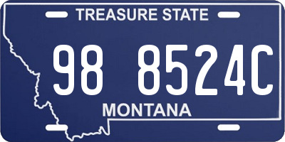 MT license plate 988524C