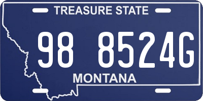 MT license plate 988524G