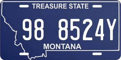 MT license plate 988524Y