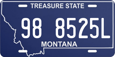 MT license plate 988525L