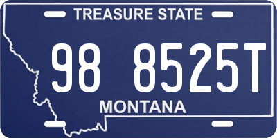 MT license plate 988525T