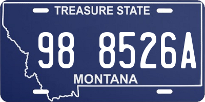 MT license plate 988526A