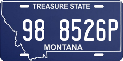 MT license plate 988526P