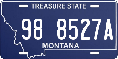 MT license plate 988527A
